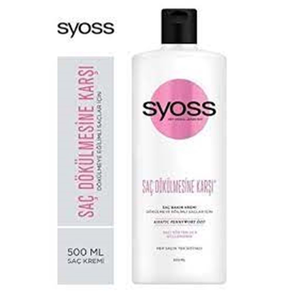 SYOSS SAÇ KREMİ 500ML SAÇ DÖKÜLMESİNE KARŞI