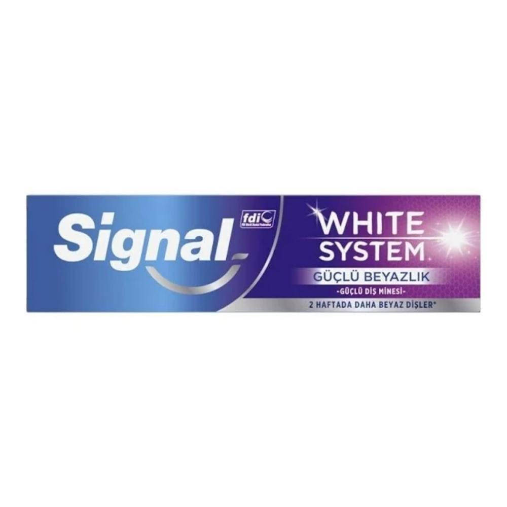 SİGNAL WHITE SYSTEM DİŞ MACUNU 75ML GÜÇLÜ DİŞ MİNESİ