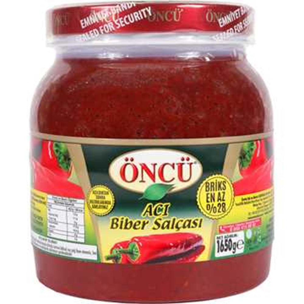 ÖNCÜ BİBER SALÇA 1650GR ACI