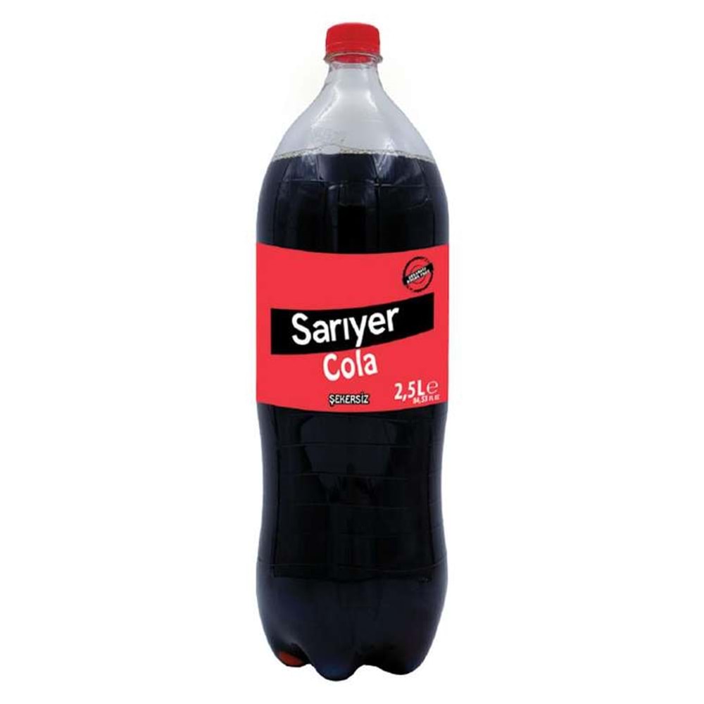 SARIYER KOLA 2.5LT ŞEKERSİZ PET