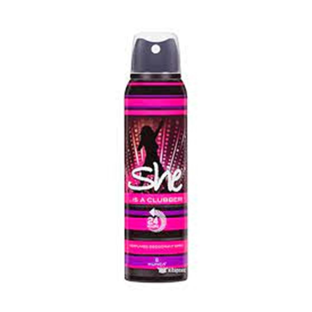 SHE DEO 150ML CLUBBER