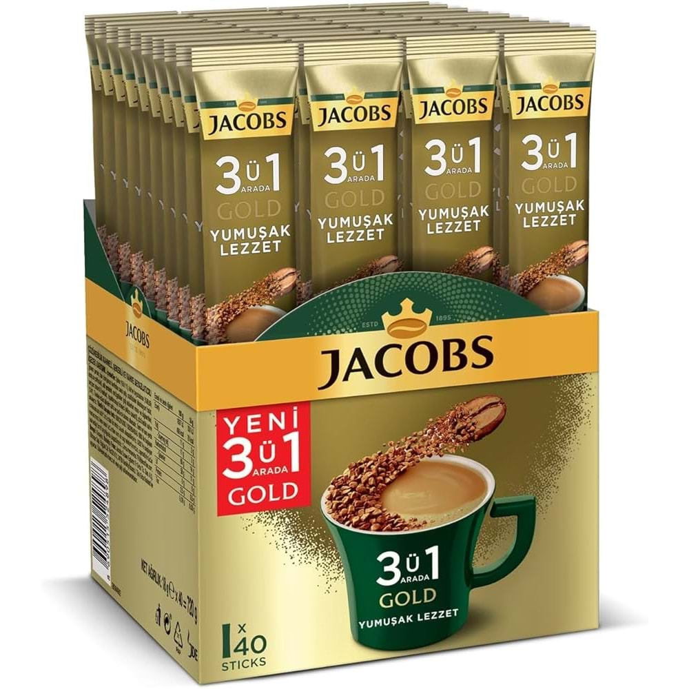 JACOBS KAHVE 3İN1 YUMUŞAK LEZZET 18GR