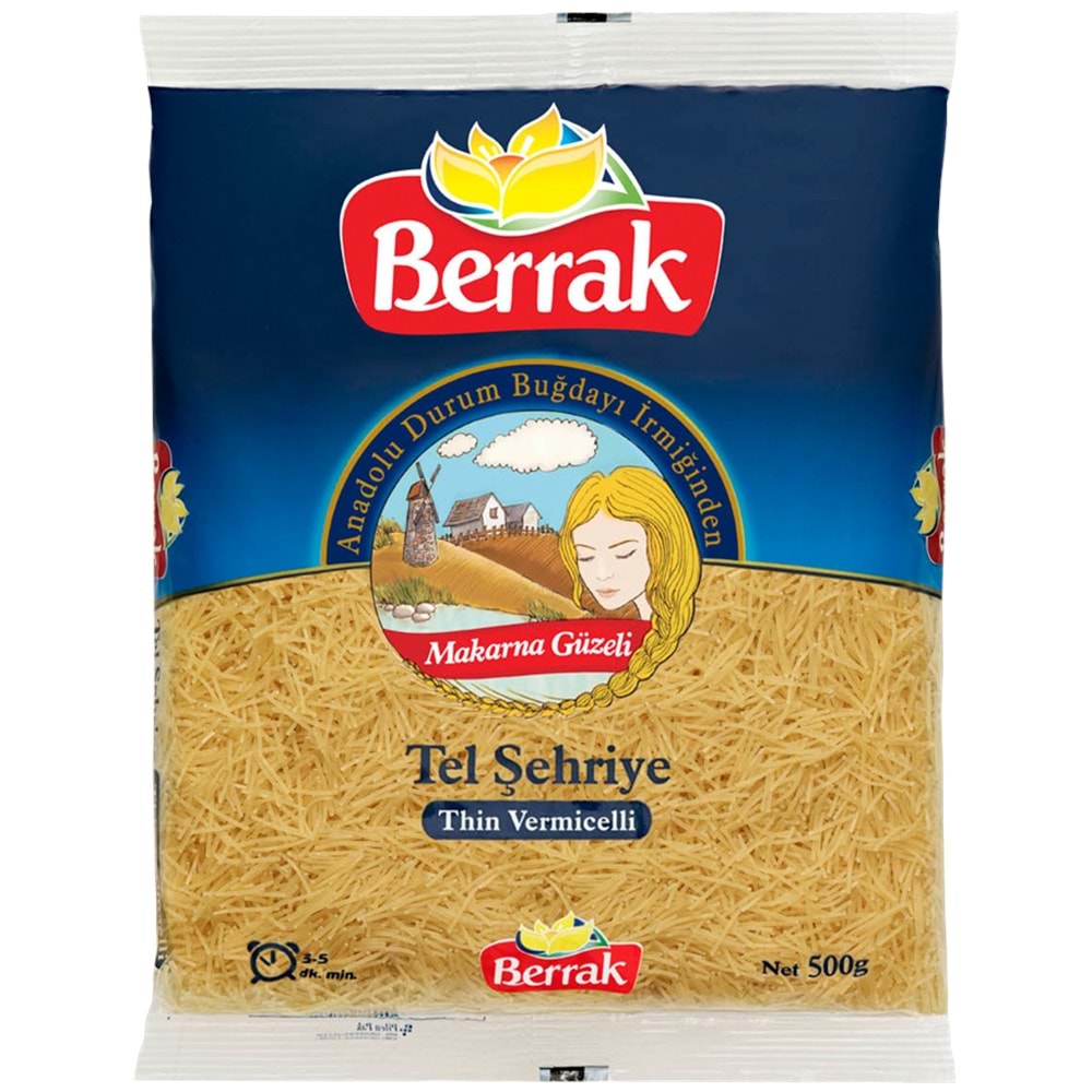 BERRAK MAKARNA 500GR TEL ŞEHRİYE