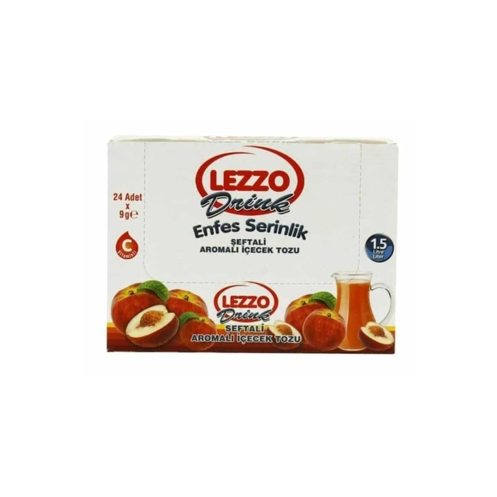 LEZZO İÇECEK TOZU 9GR ŞEFTALİ