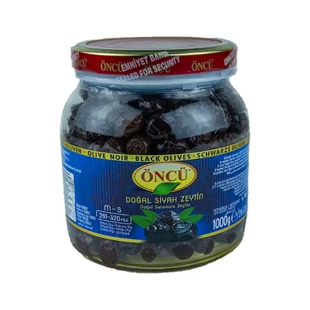 ÖNCÜ ZEYTİN 1000GR DOĞAL SİYAH 261-320