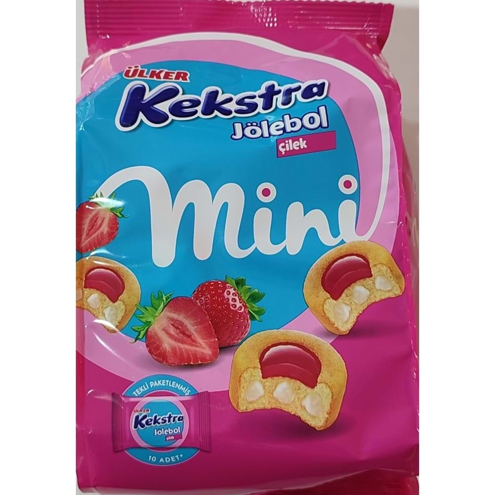 ÜLKER KEKSTRA JÖLEBOL MİNİ 150GR ÇİLEKLİ