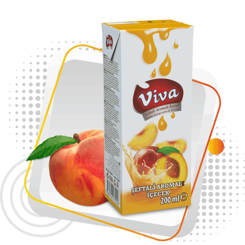 VİVA ŞEFTALİ AROMALI İÇECEK 200ML