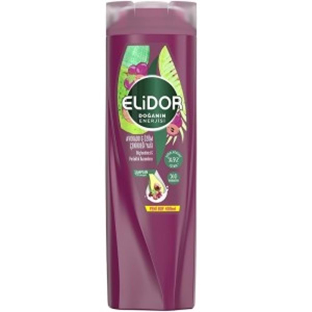 ELİDOR ŞAMPUAN 400ML AVOKADO&ÜZÜM ÇEKİRDEĞİ YAĞI