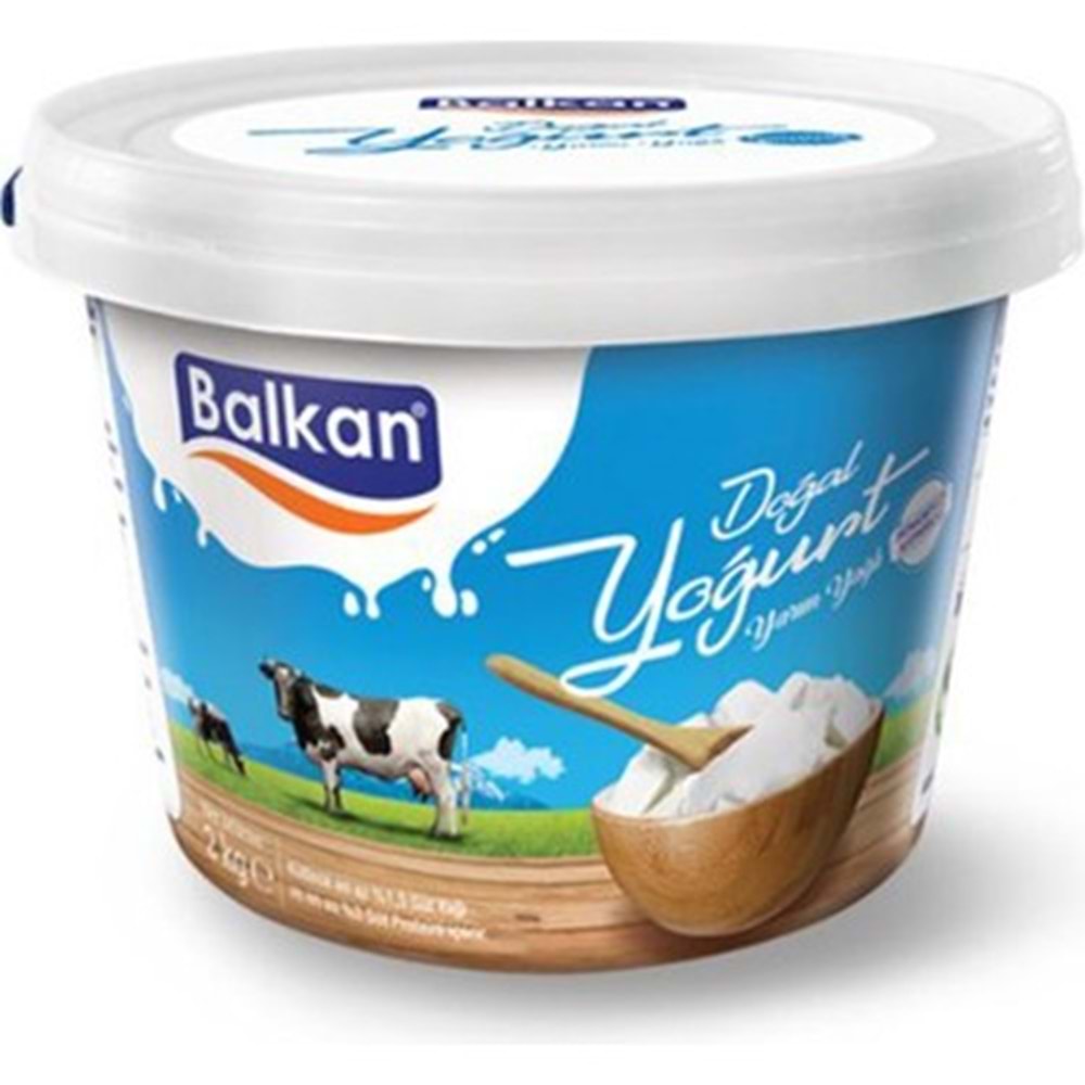 BALKAN YOĞURT YARIM YAĞLI 2KG