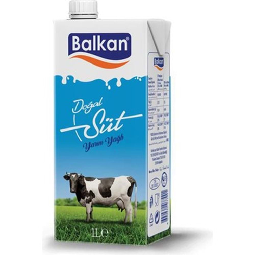 BALKAN SÜT YARIM YAĞLI 1LT