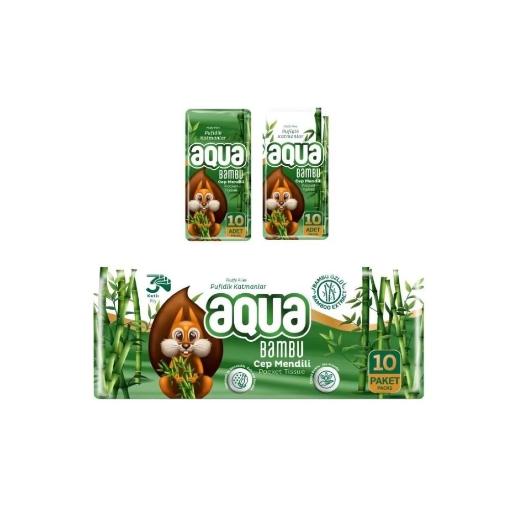 AQUA CEP MENDİL BAMBU