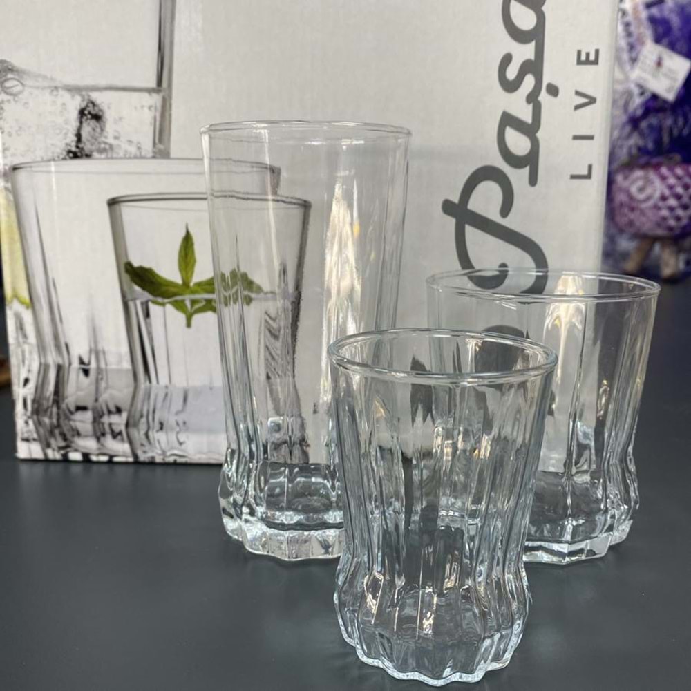 PAŞABAHÇE GAİA SU BARDAK SET 18PARÇA