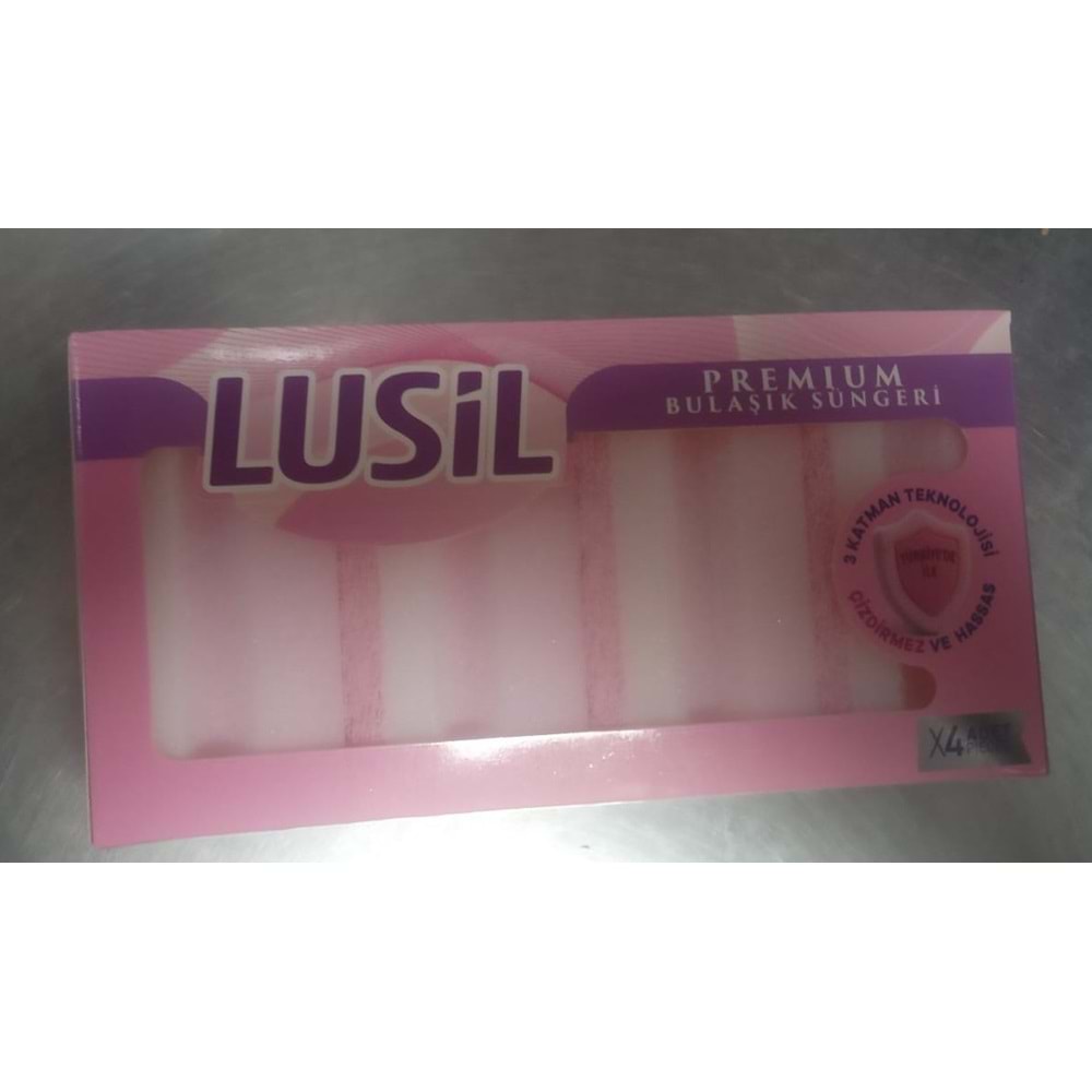 LUSİL 4LÜ BULAŞIK SÜNGERİ ÇİZDİRMEZ