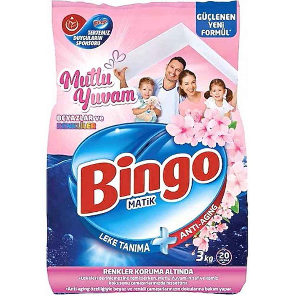 BİNGOMATİK 3KG RENKLİ&BEYAZ