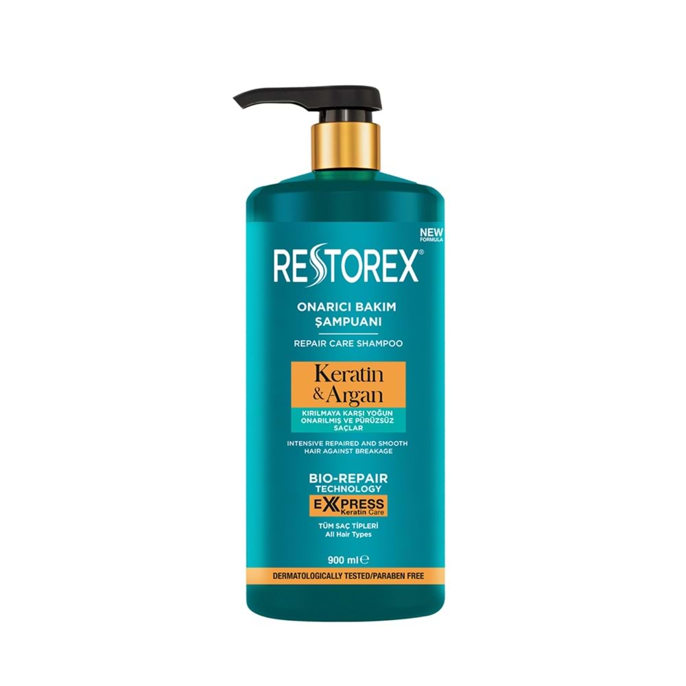 RESTOREX ŞAMPUAN 900ML KEREATİN&ARGAN