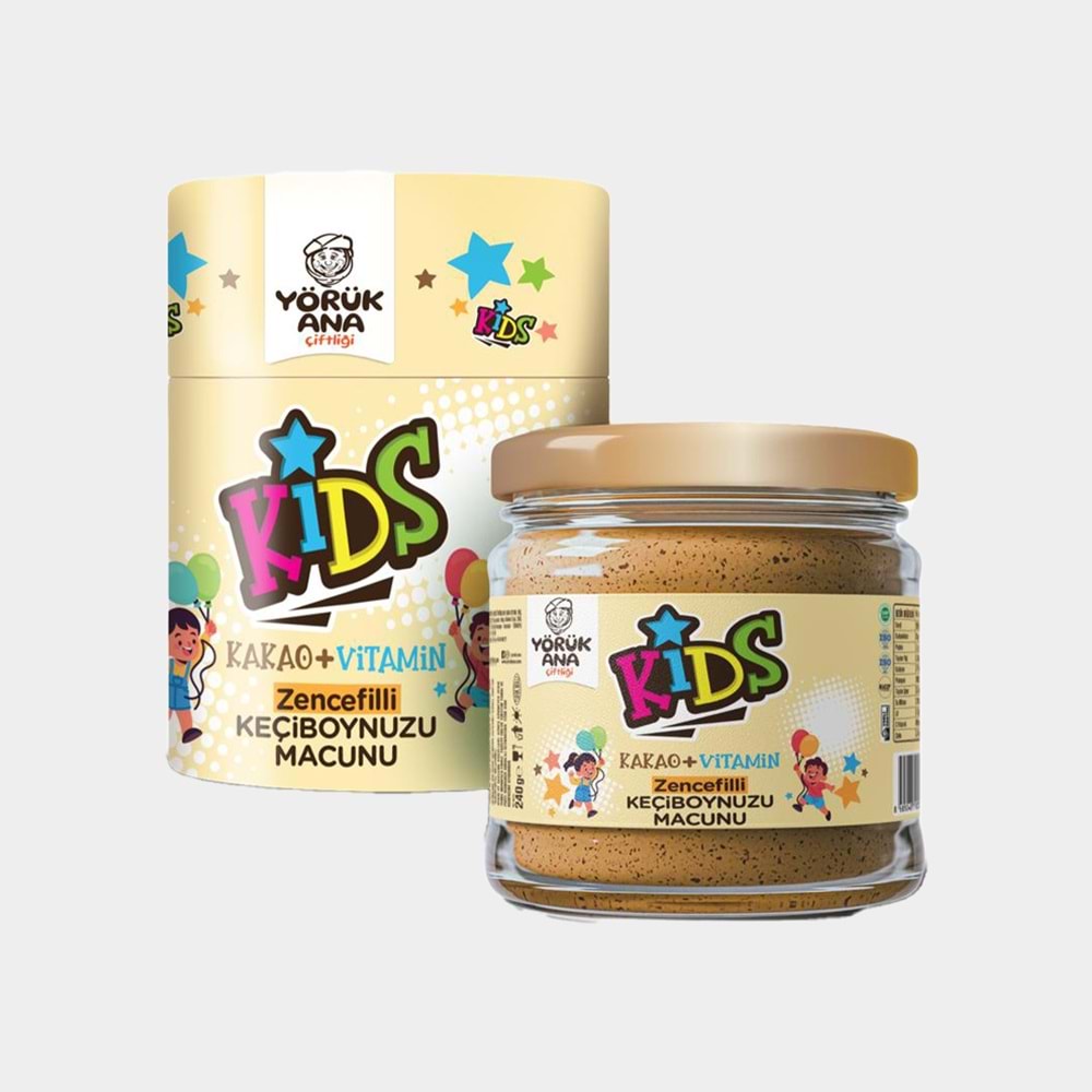 YÖRÜK ANA ZENCEFİLLİ KEÇİ BOYNUZU MACUNU 240GR