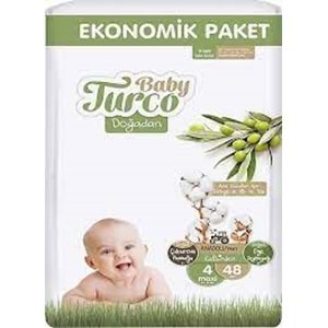 BABY TURCO İKİZ JUMBO BEBEK BEZİ 4NO 48Lİ