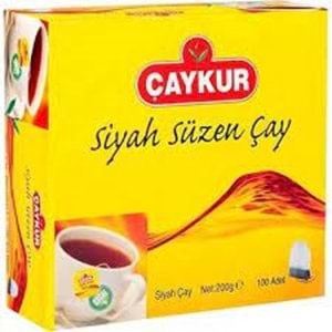 ÇAYKUR SÜZME BARDAK 100LÜ BARDAK POŞET ÇAY 200GR