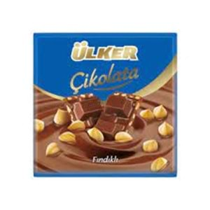 ÜLKER KARE ÇİKOLATA FINDIKLI 60GR