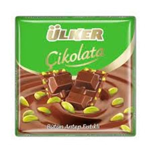 ÜLKER KARE ÇİKOLATA ANTEP FISTIKLI 65GR