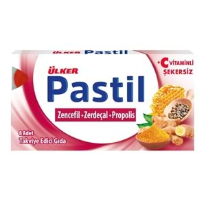 ÜLKER PASTİL 8Lİ 22.4GR ZENCEFİL ZERDEÇAL PROPOLİS