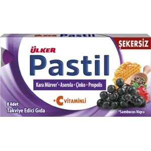 ÜLKER PASTİL 8Lİ 22.4GR KARAMÜRVER ASEROLA ÇİNKO PROPOLİS