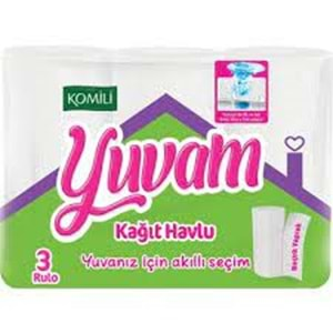 YUVAM KAĞIT HAVLU 3LÜ