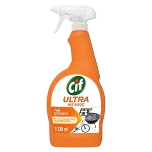 CİF ULTRA HIZ SPREY YAĞ ÇÖZÜCÜ 1000ML SARI