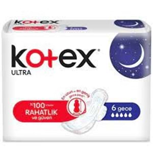 KOTEX ULTRA TEKLİ GECE 6AD