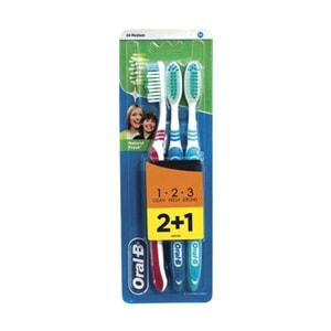 ORAL B NATURAL FRESH 2+1 DİŞ FIRÇA