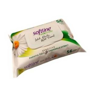 SOFTLINE ISLAK MENDİL 56LI PAPATYA