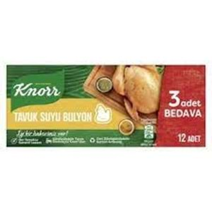 KNORR TAVUK SUYU BULYON 12Lİ 120GR