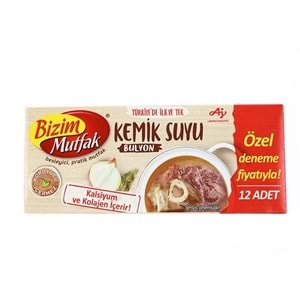 BİZİM KEMİK SUYU BULYON 12Lİ 120GR