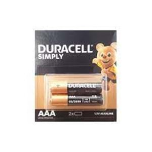 DURACELL AAA İNCE PİL 2Lİ