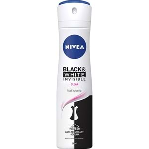 NİVEA DEODORANT 150ML BAYAN İNVİSİBLE CLEAR