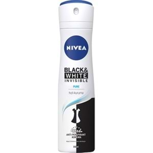 NİVEA DEODORANT 150ML BAYAN İNVİSİBLE PURE