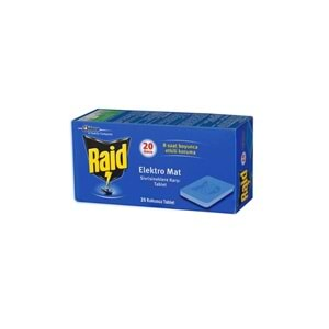 RAİD ELECTROMAT SİNEK KOVUCU 20 TABLET