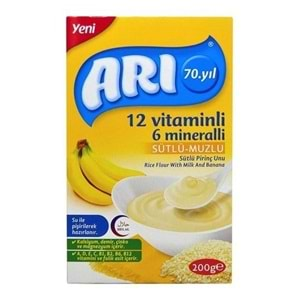 ARI MAMA 200GR SÜTLÜ VİTAMİNLİ PİRİNÇ UNU MUZLU