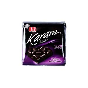 ETİ KARE KARAM %70 BİTTER 60GR