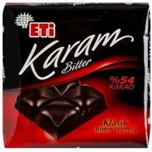 ETİ KARE KARAM %54 BİTTER 60GR