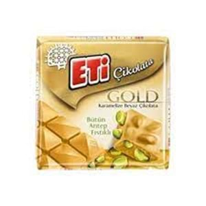 ETİ KARE GOLD BEYAZ ANTEP FISTIKLI ÇİKOLATA 60GR