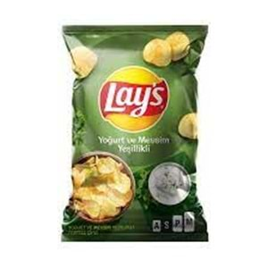 LAYS YOĞURT VE MEVS.YEŞİL. SÜPER BOY 104GR