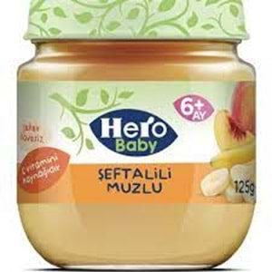 HERO BABY MEY.PÜRELİ MAMA 120GR ŞEFTALİ-MUZ