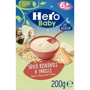 ÜLKER HERO BABY 200GR SÜTLÜ BİSKÜVİLİ 8 TAHILLI