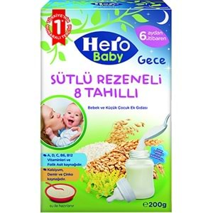 ÜLKER HERO BABY 200GR SÜTLÜ REZENELİ 8 TAHILLI