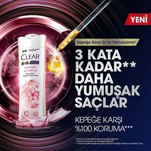 CLEAR ŞAMPUAN 350ML YUMUŞAK PARLAK