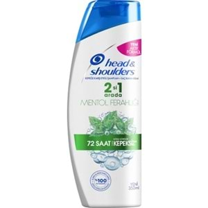 HEAD&SHOULDERS 350ML ŞAMPUAN MENTOL 2İN1