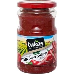 TUKAŞ BİBER SALÇA CAM 700GR TATLI