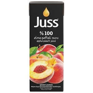 JUSS %100 MEYVE SUYU ŞEFTALİ ELMA 200ML