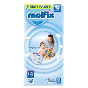 MOLFİX FIRSAT PAKETİ BEZ 4+NO 52Lİ MAXİ PLUS 9-16KG